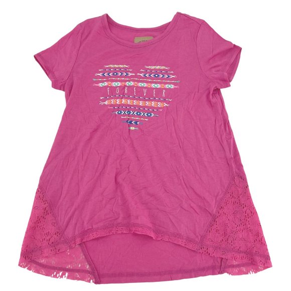 Roebuck & Co. | Girl's Knit Top | Pink | Large - Picture 1 of 2